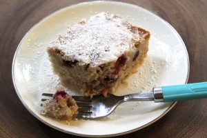 Gluten-Free + vegan Cranberry Pear Cake | Julie's Kitchenette