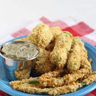 Vegan Gluten-Free Crispy Veggie Fries | juliehasson.com