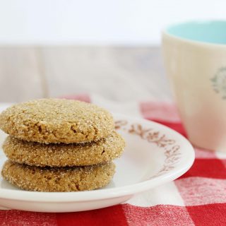 A photo of Gluten-Free Vegan Ginger Molasses Cookies|Julie's Kitchenette