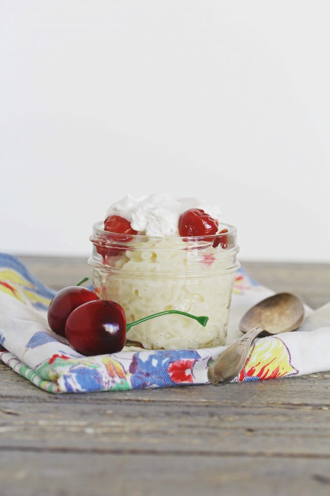 Cherry Rice Pudding, Gluten-Free + Vegan | Julie's Kitchenette