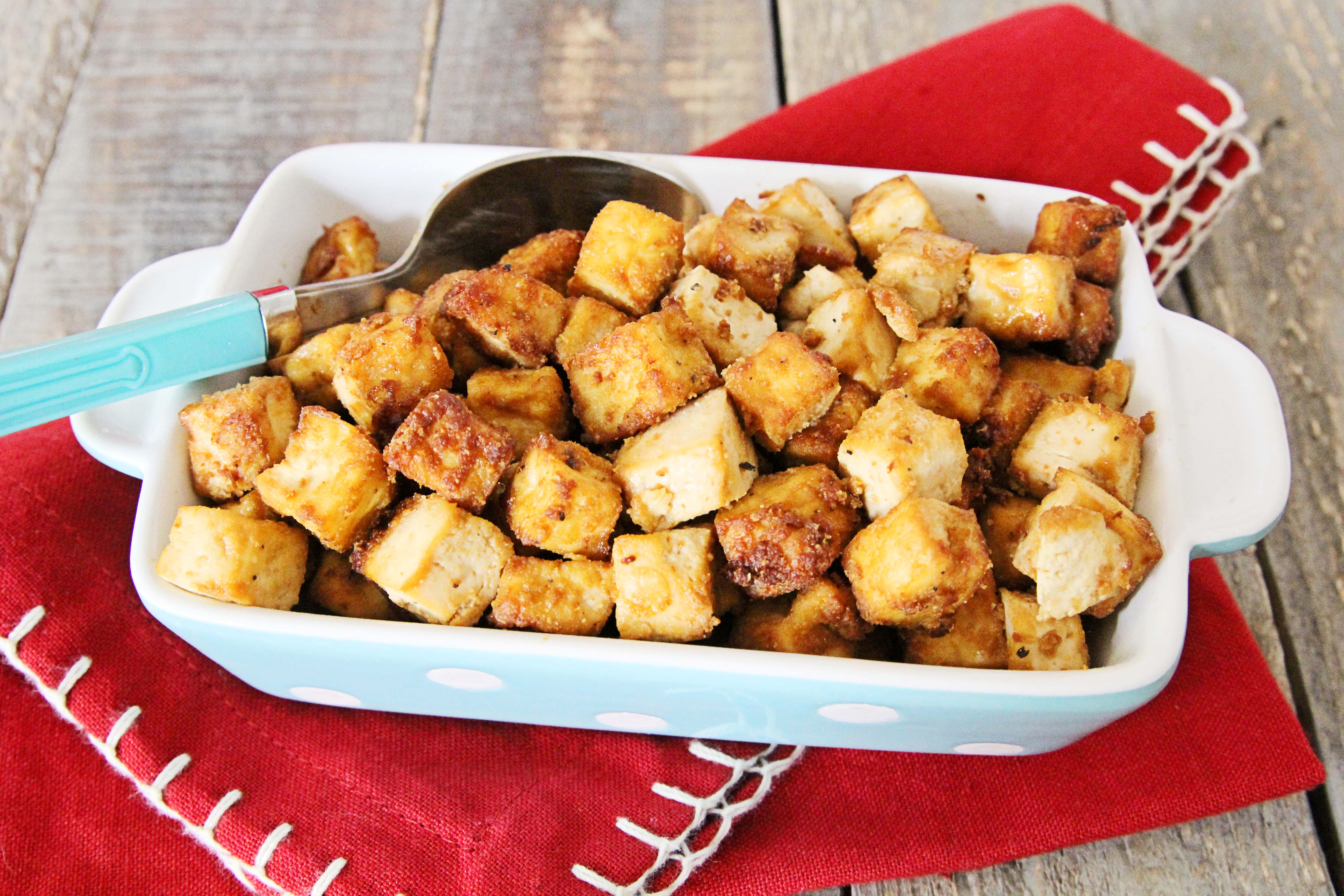 Crispy Sesame Tofu (Air Fried or Baked) Kirbie's Cravings