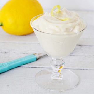 Easy Lemon Mousse, Gluten-Free + Vegan | Julie's Kitchenette