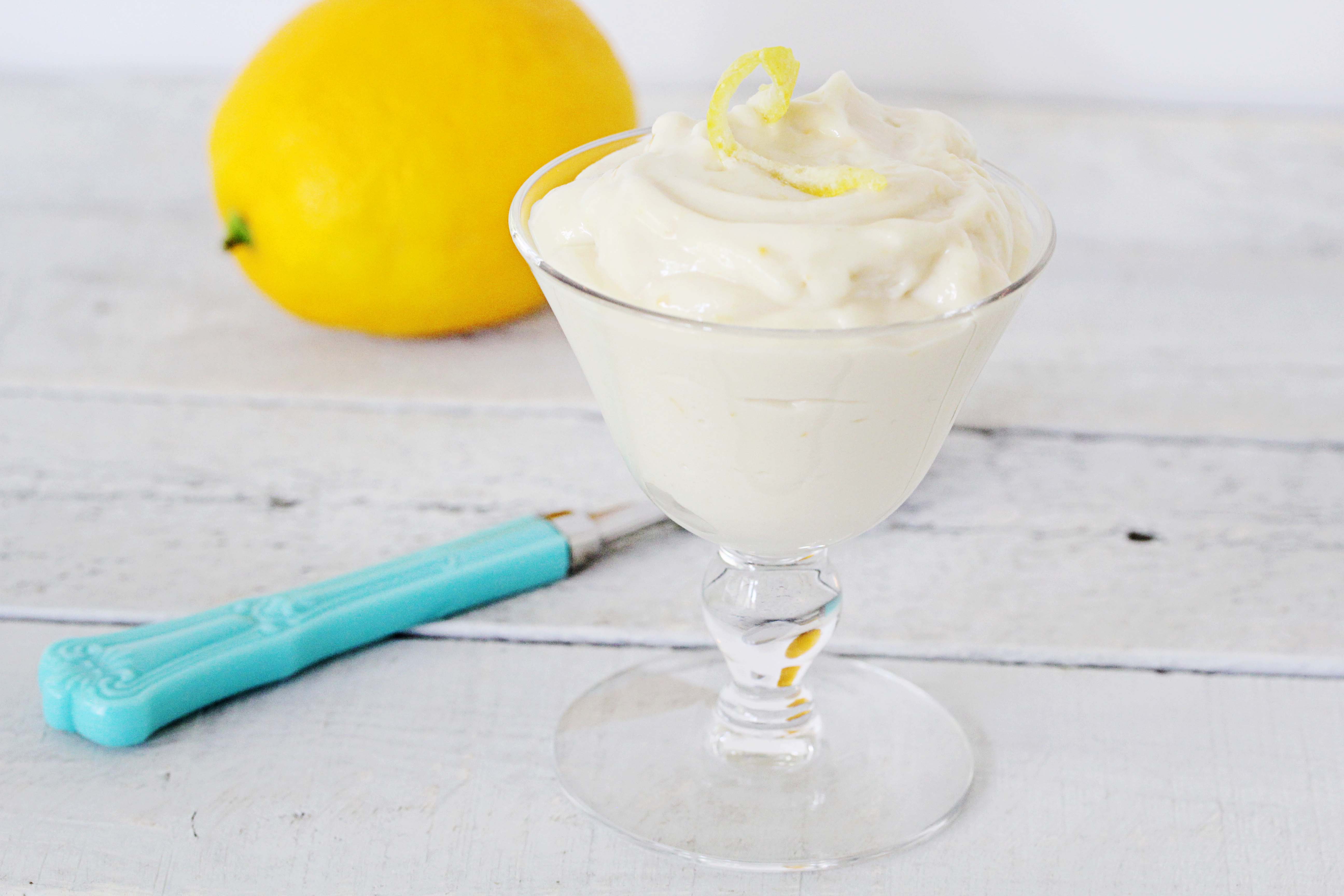 A Photo Of Easy Lemon Mousse, Gluten-Free + Vegan | Julie's Kitchenette