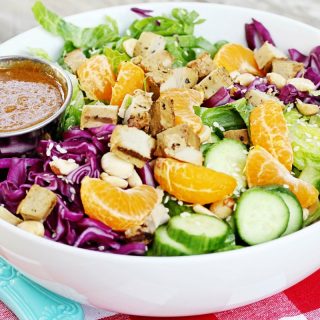 Vegan + Gluten-Free Chinese Chicken Salad | Julie's Kitchenette