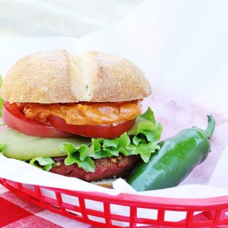 Vegan Gluten-Free Chipotle Burger | Julie's Kitchenette
