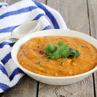 Thai Curry Red Lentil Soup | Julie's Kitchenette