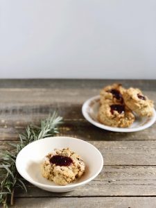 Gluten-Free Rosemary Drop Scones | Julie's Kitchenette
